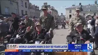 Wolrd leaders honor veterans on 80th anniversary of D-Day