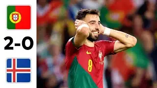 Portugal vs Iceland 2-0 highlights: Bruno Fernandes scored incredible goal