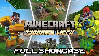 Survival Mechs Add-on Full Showcase | Minecraft Bedrock Addon