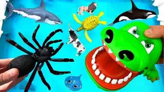 Learn animals for kids - learn wild zoo animals for kids - Sea Animal Toys part 20