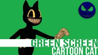 Cartoon Cat Green Screen (Lil Del model) | Trevor Henderson Fan Made