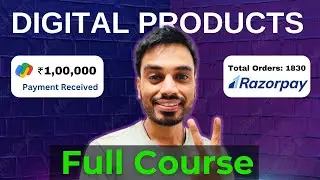 Sell Digital Products Online 2024 | Digital Product Full Course Hindi | Lokesh Gocher