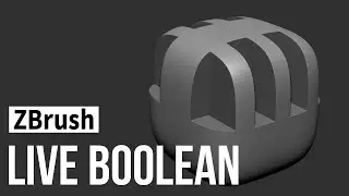 ZBrush - live boolean 1