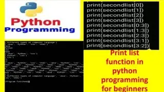 #python #pythonprogramming #pythontutorialforbeginners print list function in python using mobile.