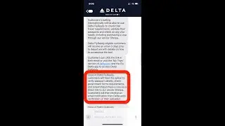 How to Verify Passport on Fly Delta App