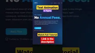 Text Animation in Figma #figma  #uidesign #textanimation #prototype #design