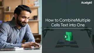 How to Combine Multiple Cells into One Cell | Combine Text from Two or More Cells into One Cell