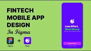 Figma Mobile App Design Tutorial | Plum App Login Screen Design | Learn App Design in 20 Minutes