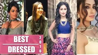 Hina Khan, Mouni Roy and Anita Hassanandani - Check out the best dressed TV celebrities of 2016!