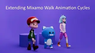 Extending Mixamo Walk Animation Cycles - Blender Beginners Tutorial