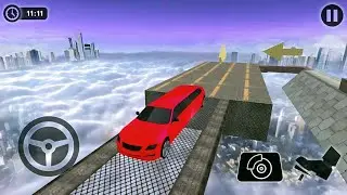 Sky Mega Ramp Car Driving - Impossible Tracks Racing 3D - Android Gameplay