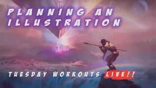 DRAW JUICE ART LIVE STREAM | Tuesday Work Outs #8