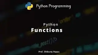 Functions in Python Programming for Beginners -  [Eng+Hindi]