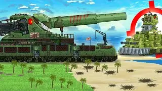 Japanese DORA VS KV-44! He won't survive the shot! - Cartoons about tanks