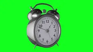 3D Clock on Green Screen Animation | 3D Clock | Copyrights Free | Green Screen Effect