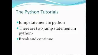 jump statement in python # class 12 computer science (CBSE) # chapter-1 Revision Tour