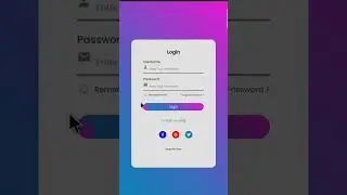 Responsive Login & Registration Form using HTML, CSS & JavaScript #coding #csseffect