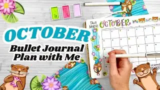 October 2024 PLAN WITH ME! 💓 Otter-Themed Bullet Journal Setup