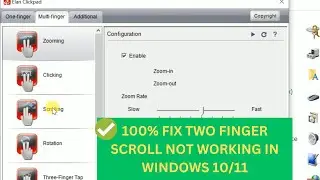 Fix Two Finger Scroll Not Working on windows 10/11