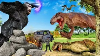 T-Rex Chase - Part 16 - Jurassic World Dinosaur Fan Movie