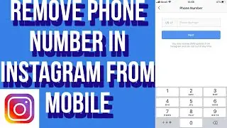 How to Remove Phone Number In Instagram From Mobile