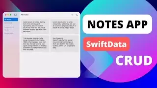 SwiftUI: Building Notes App + SwiftData + CRUD | macOS 14 | Xcode 15