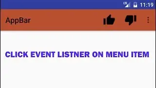 Android tutorial  - 18 - Menu on Item Selected Event Listener | Click Listener on Menu Item.