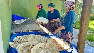 KÖYDE ODUN ATEŞİNDE TANDIR EKMEĞİ YAPIMI İFTAR YEMEĞİ HAZIRLIKLARI