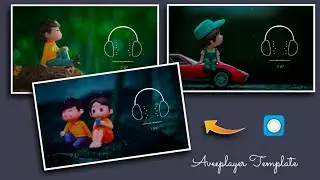 Trending avee player template | 🎧headphones status video editing in avee player
