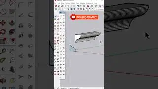 ✅ Create Mouldings With 1001Bit Tools In SketchUp #shorts #sketchup #3dmodeling #cad #3d