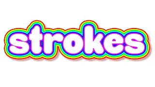 Add Multiple Strokes to Text with Photoshop Layer Effects