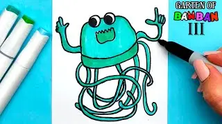 How to draw NOODLES NINJA from Garten of Banban chapter 3