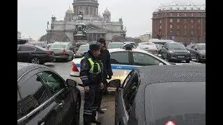 Санкт-Петербург. Присутствие полиции на автодороге Законодательного собрания запрещено?!