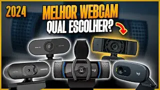 Qual WEBCAM Comprar em 2024? 5 Melhores Modelos Custo Benefício! Webcams Boas e Baratas