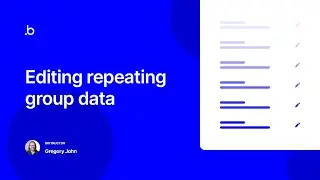 Editing Repeating Group Data | Bubble.io Tutorial