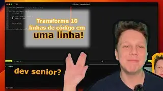 um junior faz isso em 10 linhas, mas um senior em uma