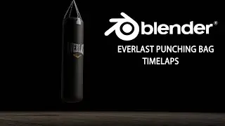 Everlast punching bag scene time laps in blender