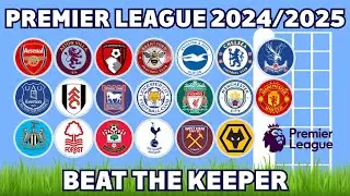 Beat The Keeper - Premier League 2024/2025 | The Marble Quest