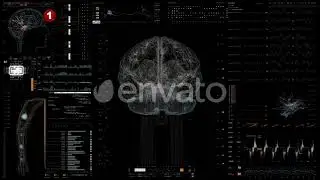 Robotics Neurointerface HUD Elements 170+ elements for After Effects 2021