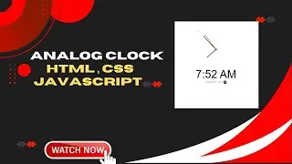 Html Css Javascript |  Clock 
