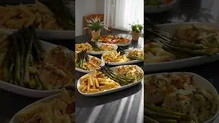 Hähnchen-Sarma, Spargel | Chicken Rolls, Asparagus, Pasta | Tavuk Sarma, Kuşkonmaz, Makarna #shorts