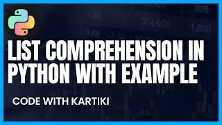 List Comprehension in Python #pythoncodingpractice #pythonlistcomprehension #listcomprehension