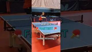 How To Do the World’s FASTEST Serve 🤯🏓 w/ @AnderslindTT