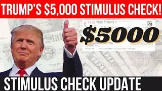 NEW $5,000 DOGE STIMULUS CHECK! TRUMP AGREES (TRUMP VIDEO CLIP)