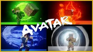 AVATAR - Air Bender Animated Minecraft Intro (Blender 3D) like Black Plasma Studio