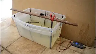 Rust Removal with DIY Electrolysis Tank.