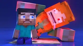 The minecraft life of Steve and Alex | Desert island | Minecraft animation