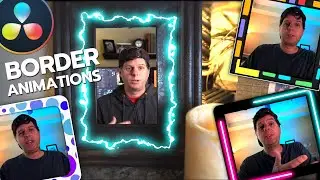 Dazzling Border Animations & Effects / Davinci Resolve Tutorial / Fusion