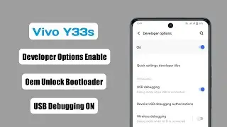 how to enable developer options in vivo y33s | vivobootloader unlock | usb debugging on | vivo y33s