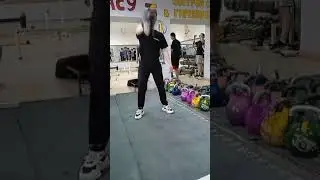 Новичок впервые рвёт гирю 16кг - Подготовка к Всероссийским соревнованиям #гиревойспорт #новичок